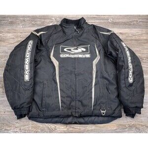 Coldwave PolarCap Snowmobile Jacket Mens XL Black Insulated Coat Warm Winter